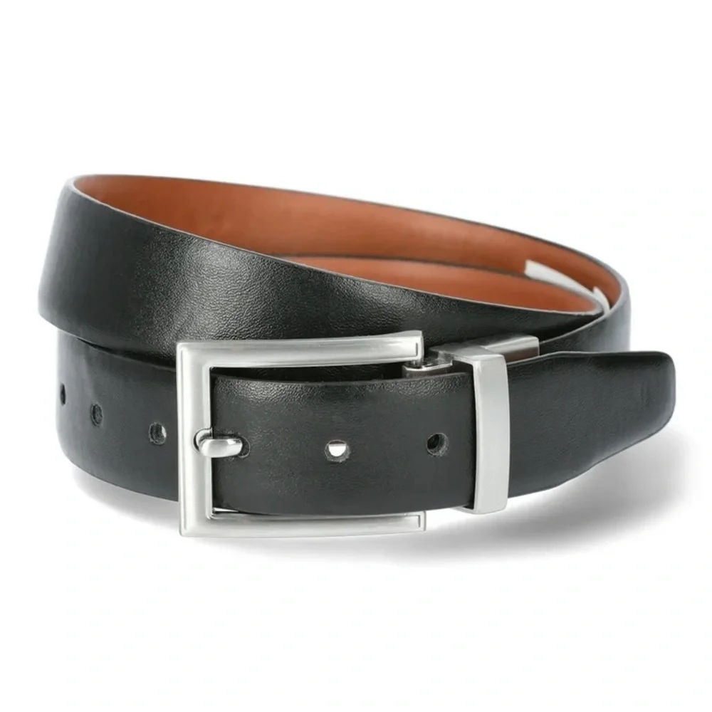 Wonder Nation Boys’ Reversible Black/Brown Faux Leather Belt NWT